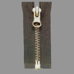 5#金屬拉鏈黃銅色開尾